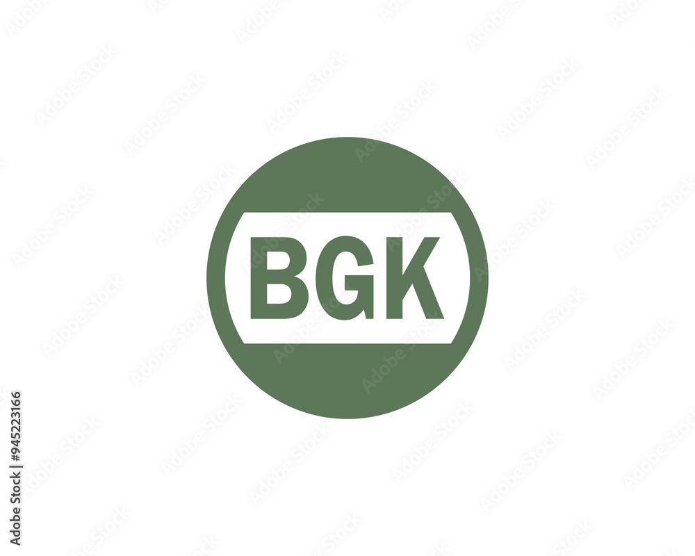 BGK logo design vector template. BGK BGK logo design vector template. BGK