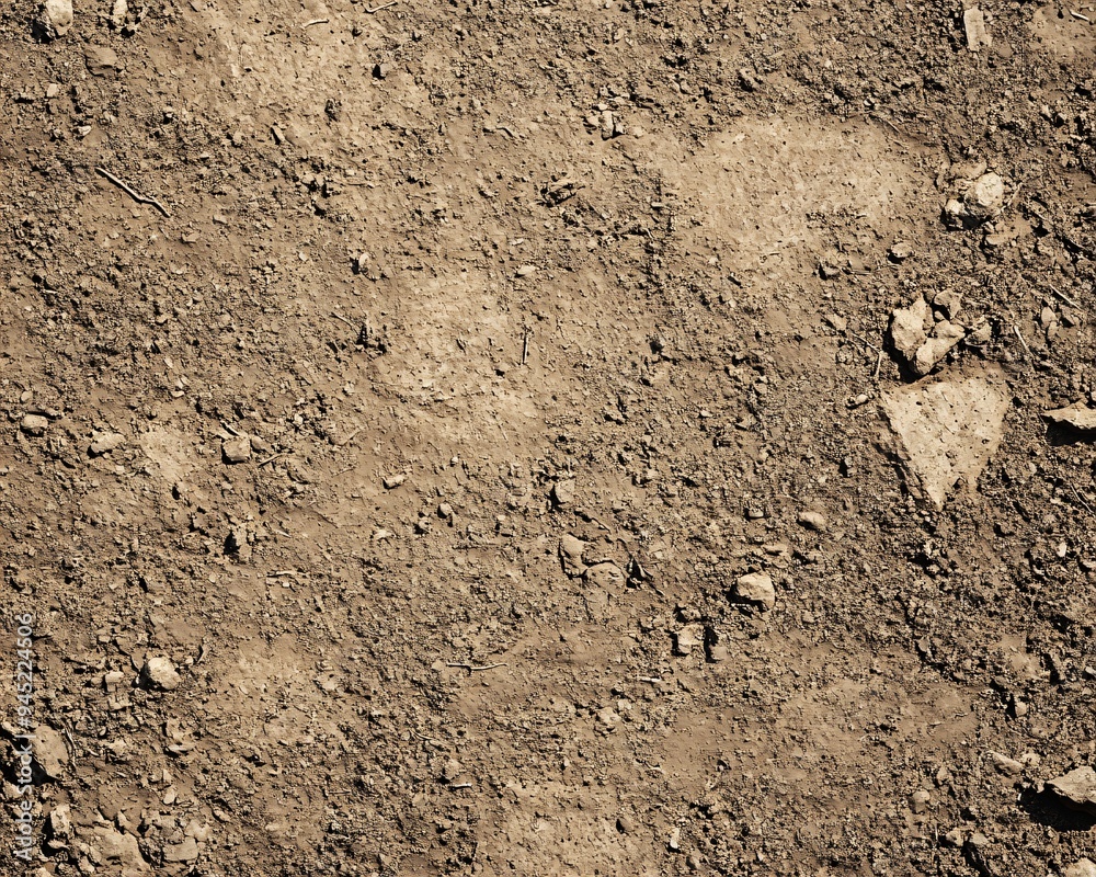 Rugged, textured soil with small pebbles and debris. Rugged, textured soil with small pebbles and debris.