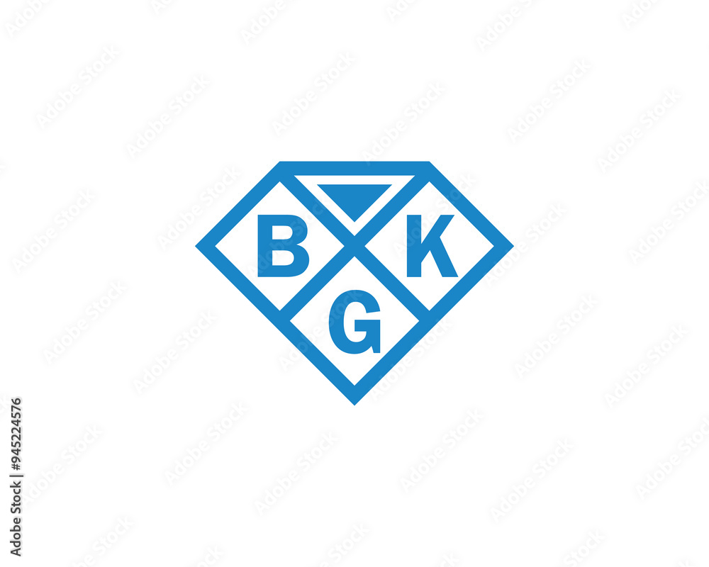 BGK logo design vector template. BGK BGK logo design vector template. BGK