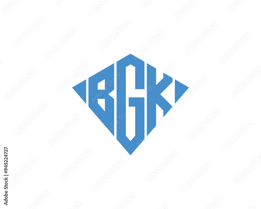 Obraz premium BGK logo design vector template. BGK