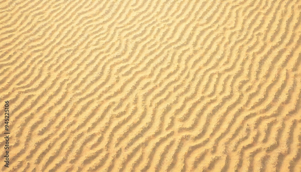 Sand texture featuring distinct dunes and shadows, creating abstract patterns with a warm, golden color. Provides a natural, beach-like appearance, ideal for nature, vacation, and eco-themed projects. Sand texture featuring distinct dunes and shadows, creating abstract patterns with a warm, golden color. Provides a natural, beach-like appearance, ideal for nature, vacation, and eco-themed projects.