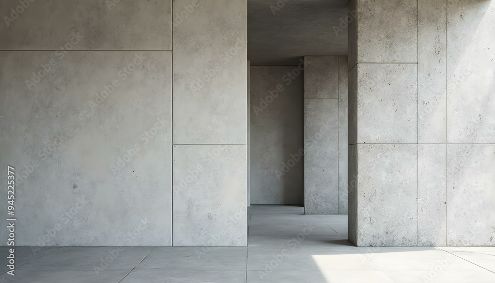 Various concrete textures including smooth, rough, scratched, cracked, and aged. Features a raw, industrial style with a focus on minimalism and modernity, ideal for architectural projects
