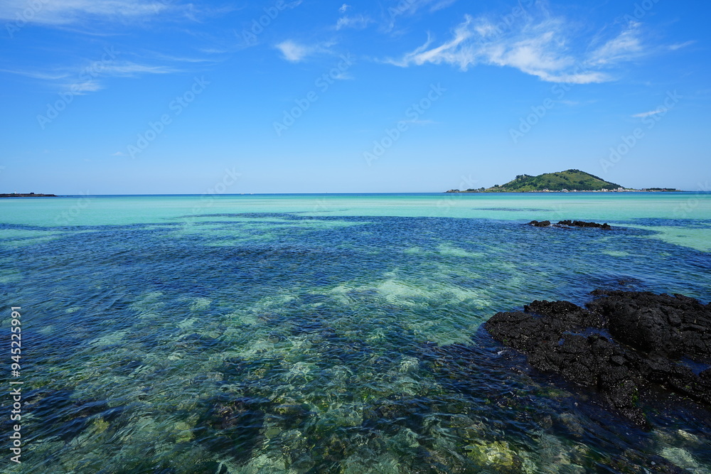 clear rock beach and fine view
clear rock beach and fine view
