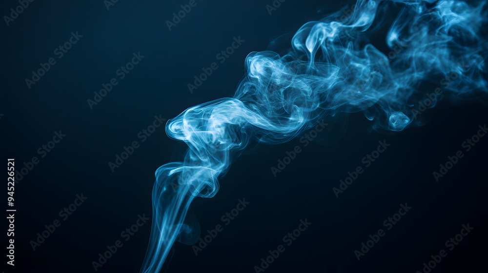 smoke on black background
