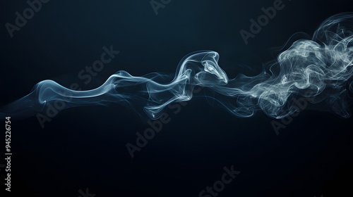 smoke on black background