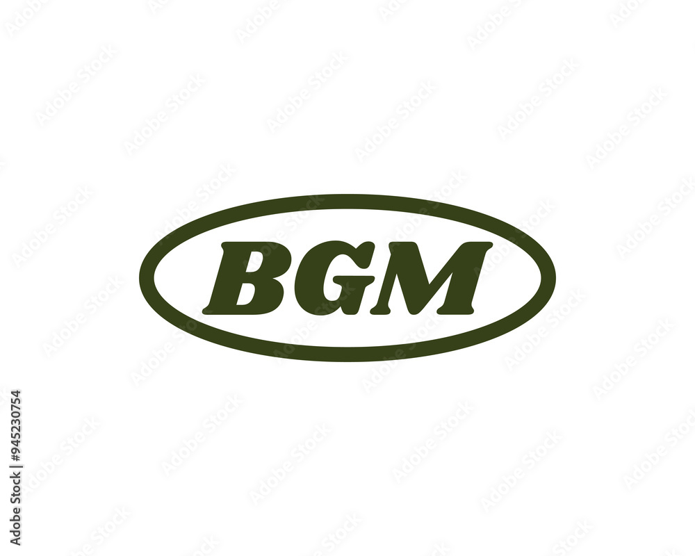 BGM logo design vector template. BGM BGM logo design vector template. BGM