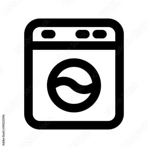 washing machine line icon