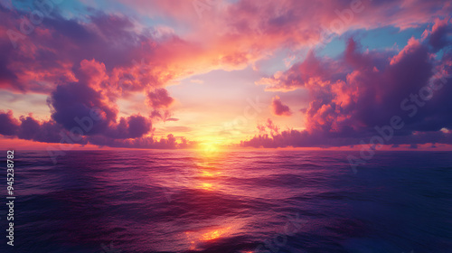 sunset in the sky