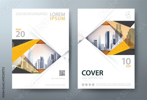 Annual report brochure flyer design, Leaflet presentation, book cover templates, layout in A4 size