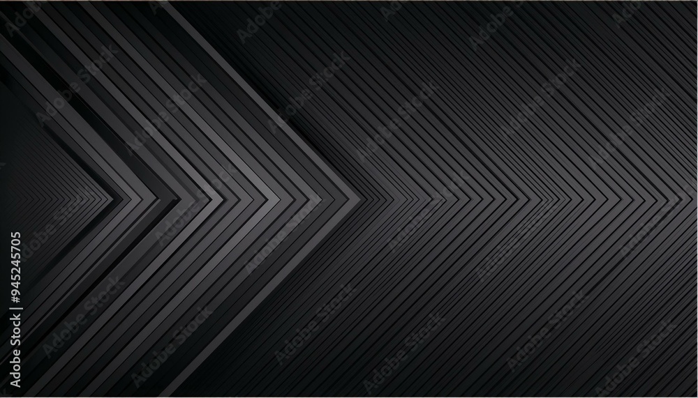 Obraz premium Black arrow background vector presentation design template with copy space for text