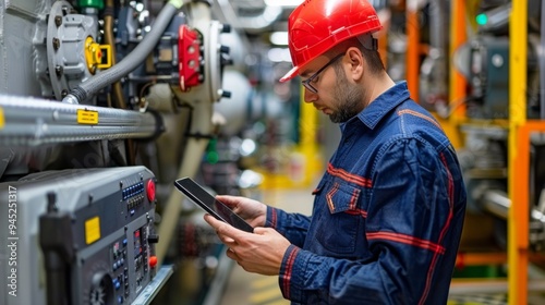 Industrial Engineer with Tablet