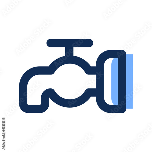 faucet filled line icon