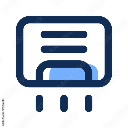 hand dryer filled line icon