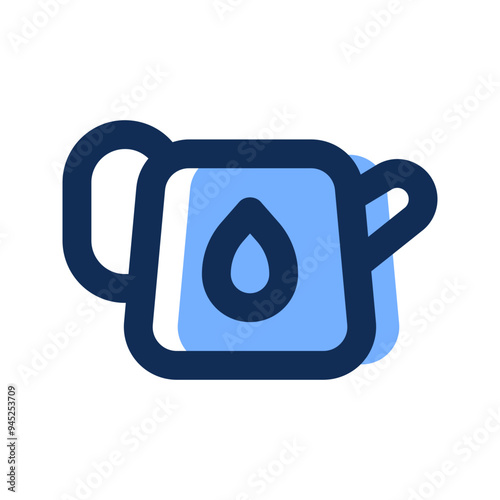 watering can filled line icon