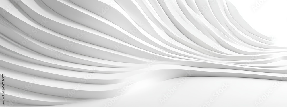 Obraz premium Background with abstract technology. White background with minimal architecture.