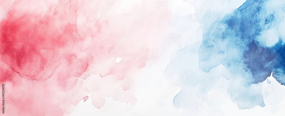 Red, white, and blue patriotic background with faded watercolor borders and white center. Perfect for your veteran's day or memorial day celebration. Red, white, and blue patriotic background with faded watercolor borders and white center. Perfect for your veteran's day or memorial day celebration.