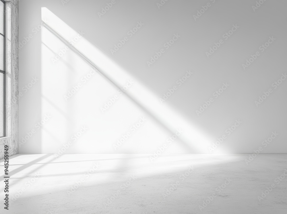 Product presentation with beam of light on gray background Product presentation with beam of light on gray background
