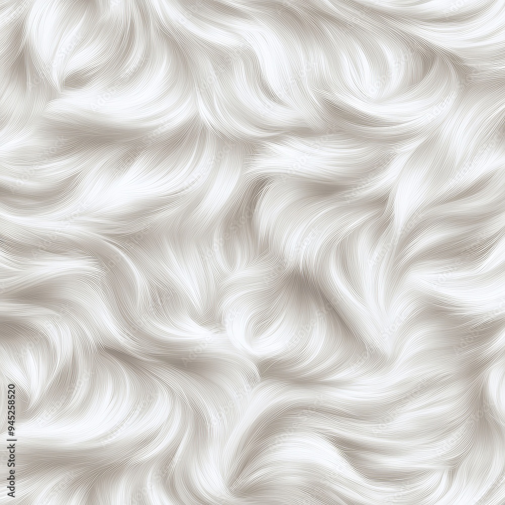 Seamless white fur texture background, perfect for designs requiring a soft and fluffy look, creating a cozy and luxurious feel. Seamless white fur texture background, perfect for designs requiring a soft and fluffy look, creating a cozy and luxurious feel.