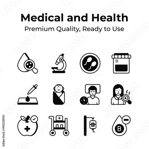 Grab this amazing icons set of medical and healthcare