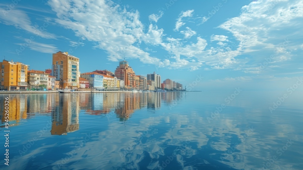 Obraz premium Cityscape by the Water