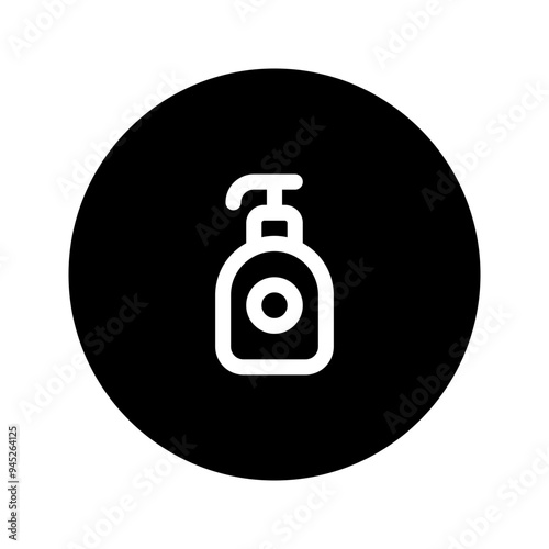 sunblock line circular icon