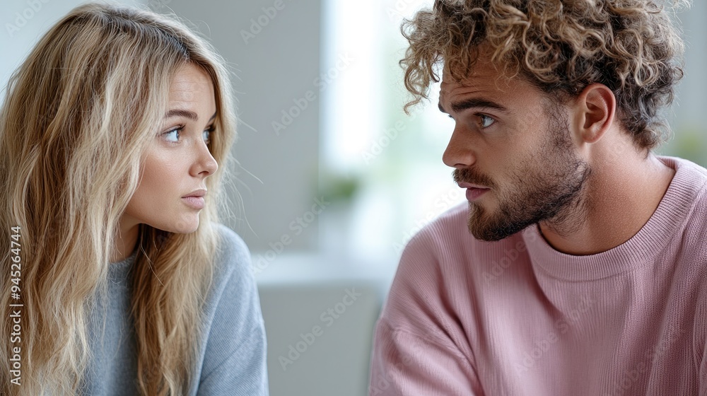 Young Couple Looking at Each Other Young Couple Looking at Each Other