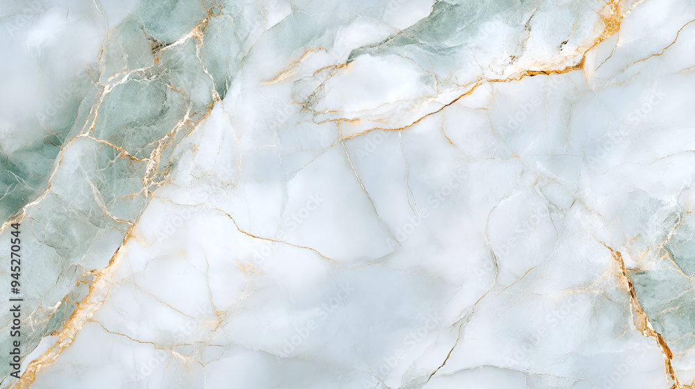 Elegant White and Green Marble Texture with Golden Veins - Perfect for ...