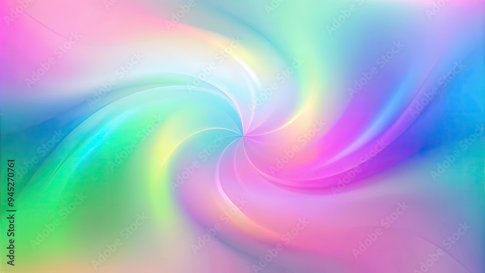 Naklejka premium Radiant spiral of pastel colors in a soft blur.