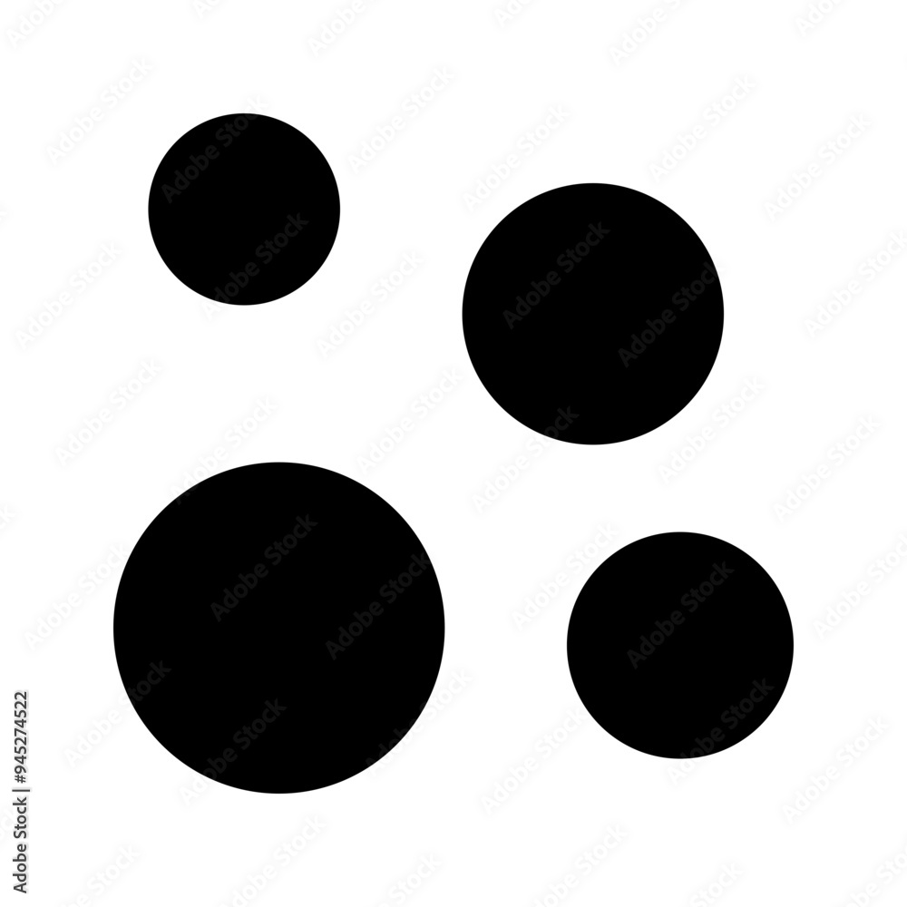 bubbles glyph icon bubbles glyph icon
