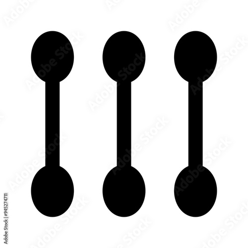 cotton swab glyph icon