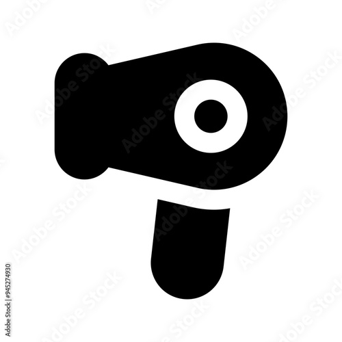 hairdryer glyph icon