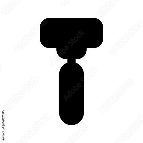 shaver glyph icon