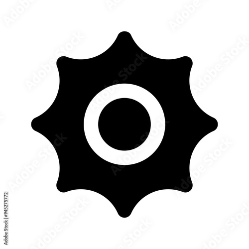 sun glyph icon