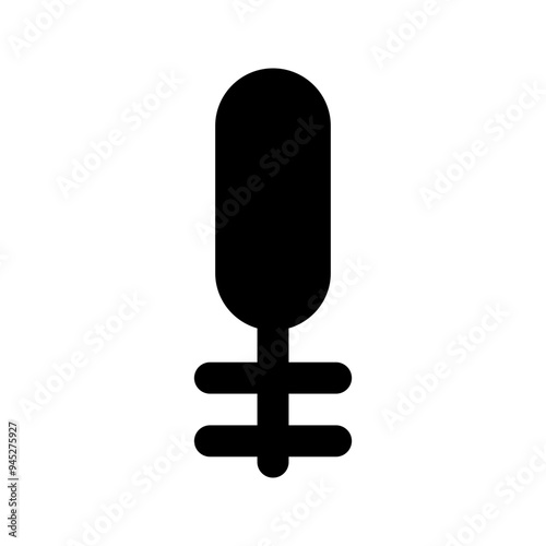 toilet brush glyph icon