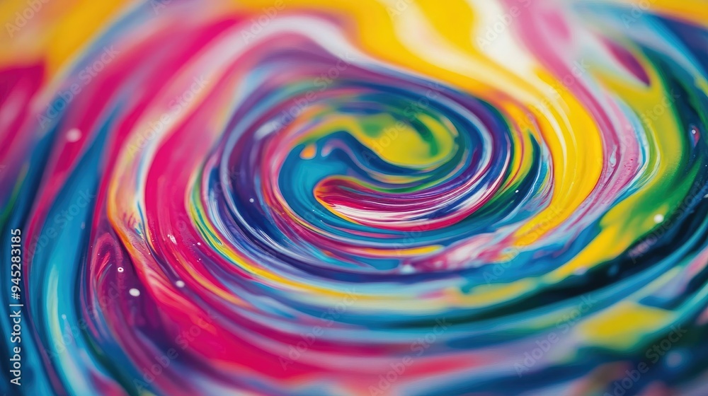 Vibrant swirls of color in abstract art Vibrant swirls of color in abstract art
