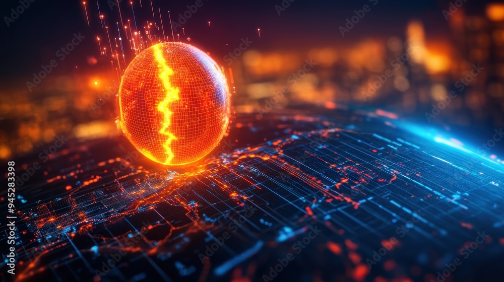 Futuristic AI Monitoring Station Analyzing Earthquake Patterns with Interactive Digital Maps and Copy Space for Text Futuristic AI Monitoring Station Analyzing Earthquake Patterns with Interactive Digital Maps and Copy Space for Text