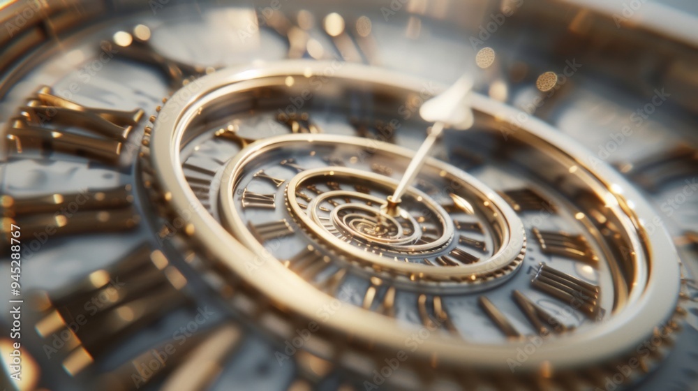 Fototapeta premium Abstract Clockwork Timepiece