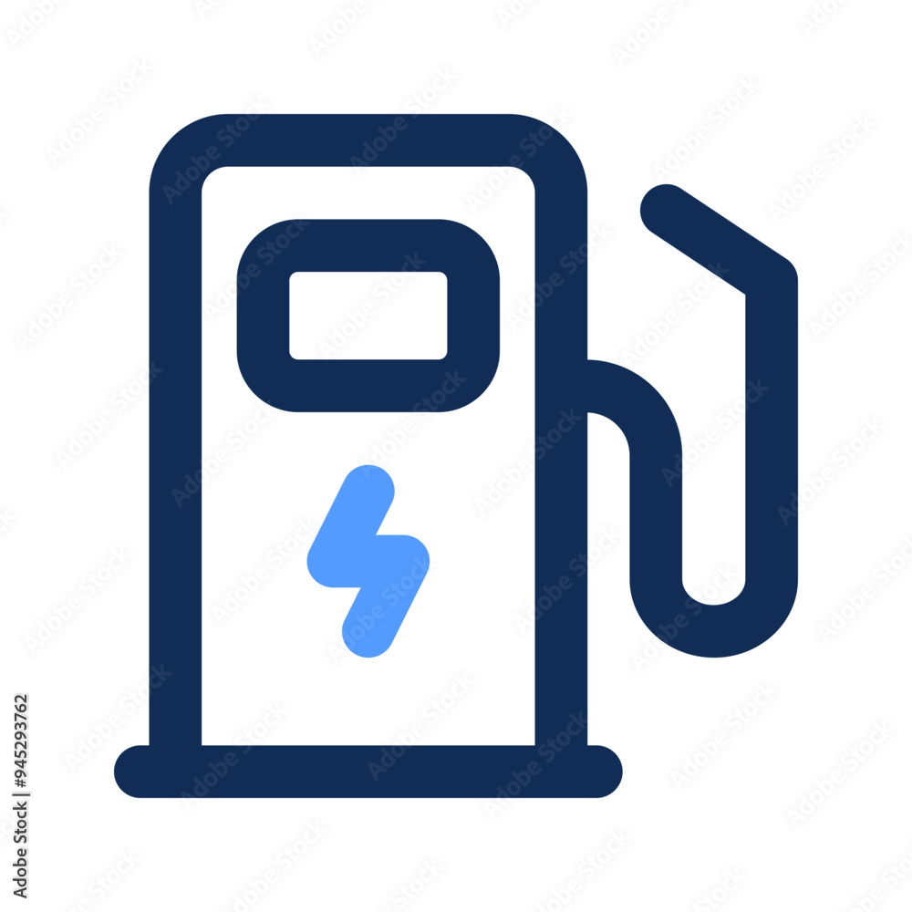 electric station outline color icon electric station outline color icon