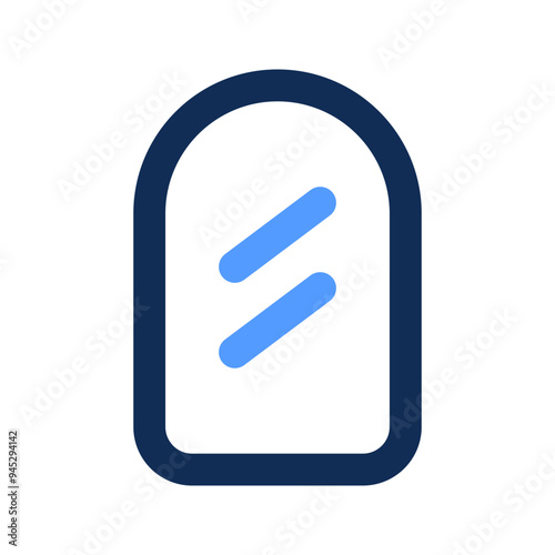 mirror outline color icon