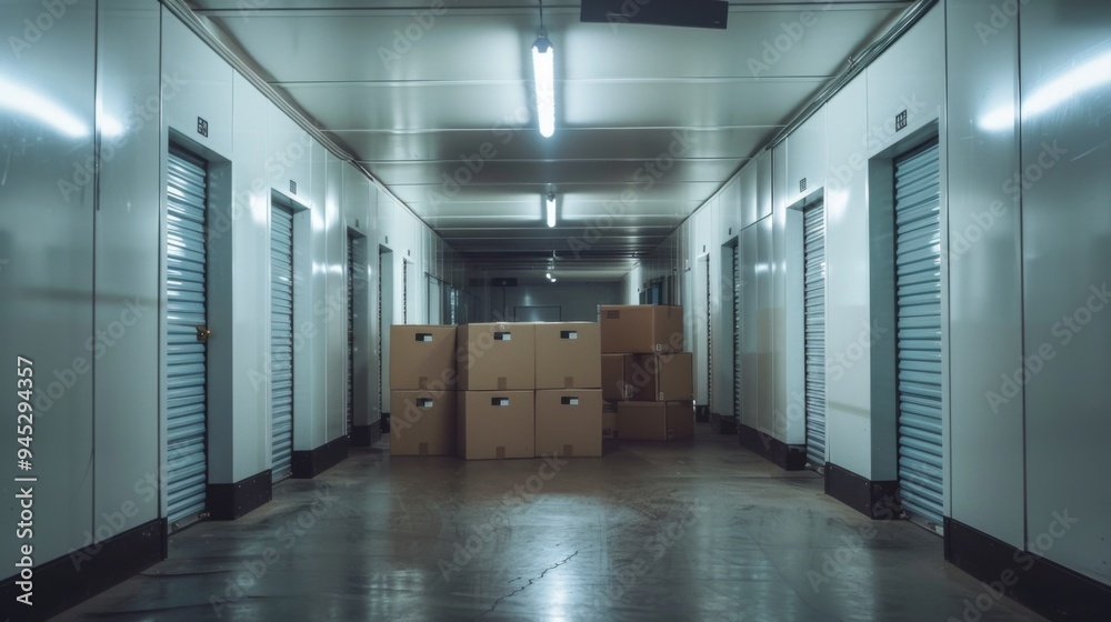 Storage Units in a Warehouse: storage Storage Units in a Warehouse: storage
