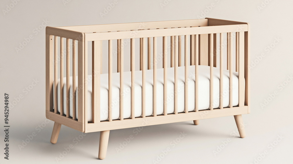 Wooden Baby Crib. Wooden Baby Crib.