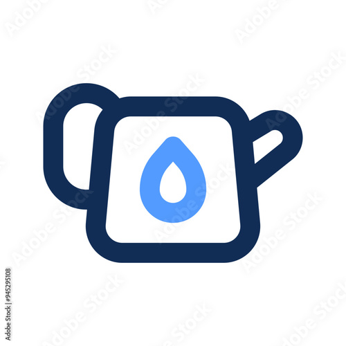 watering can outline color icon