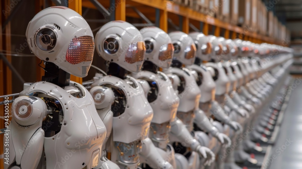 Robotic Assembly Line in a Warehouse Robotic Assembly Line in a Warehouse