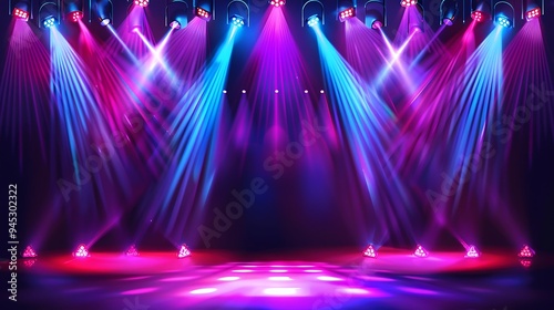 Stage Lights with Smoke