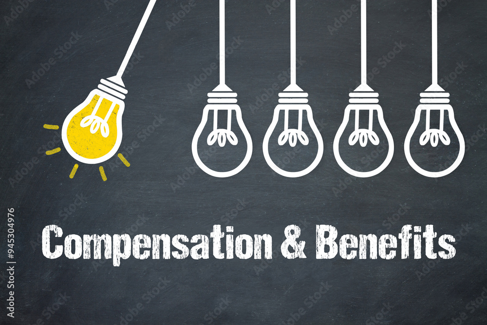 Fototapeta premium Compensation & Benefits 