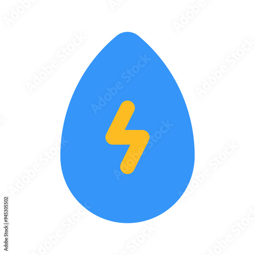 hydro power flat icon