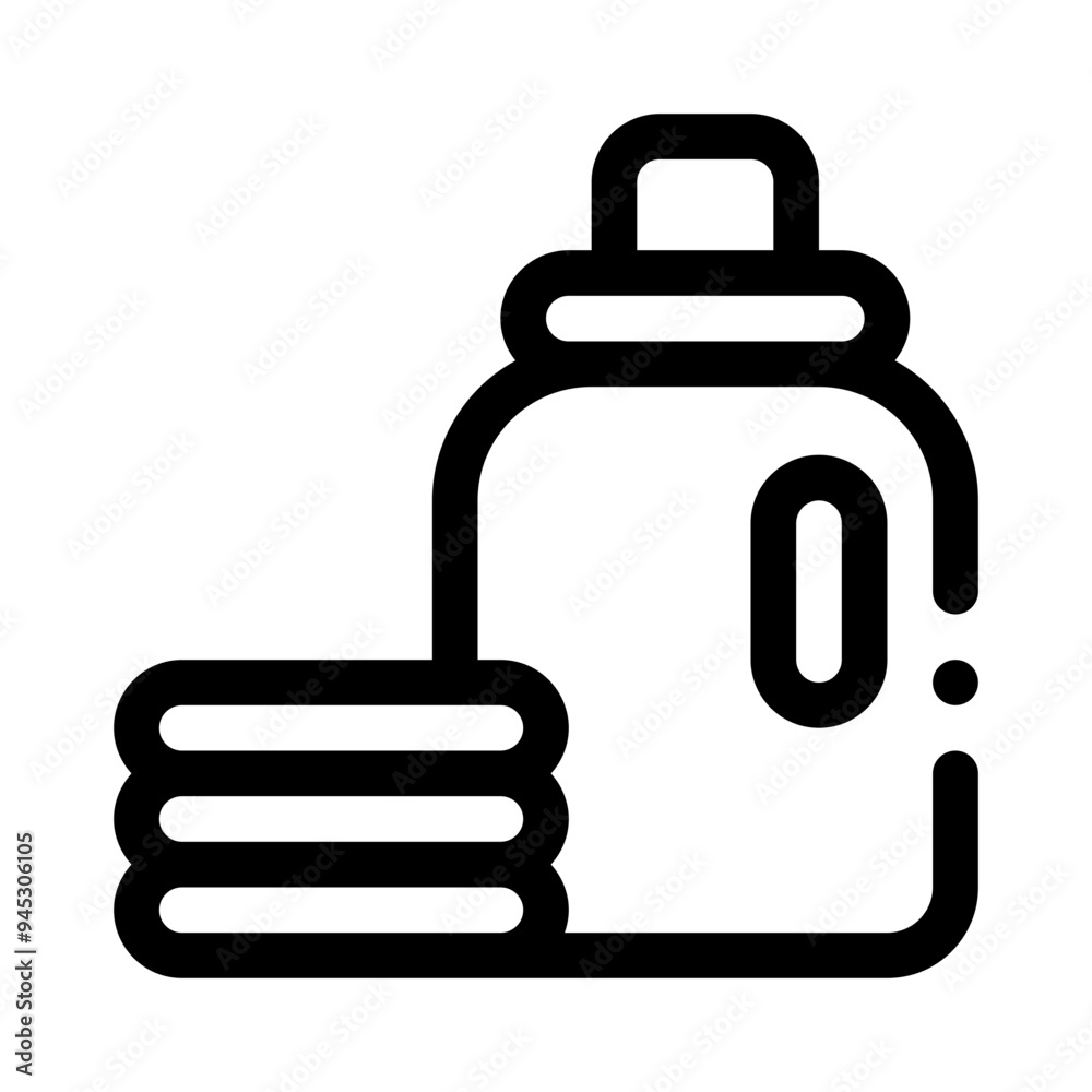 Obraz premium fabric softener line icon