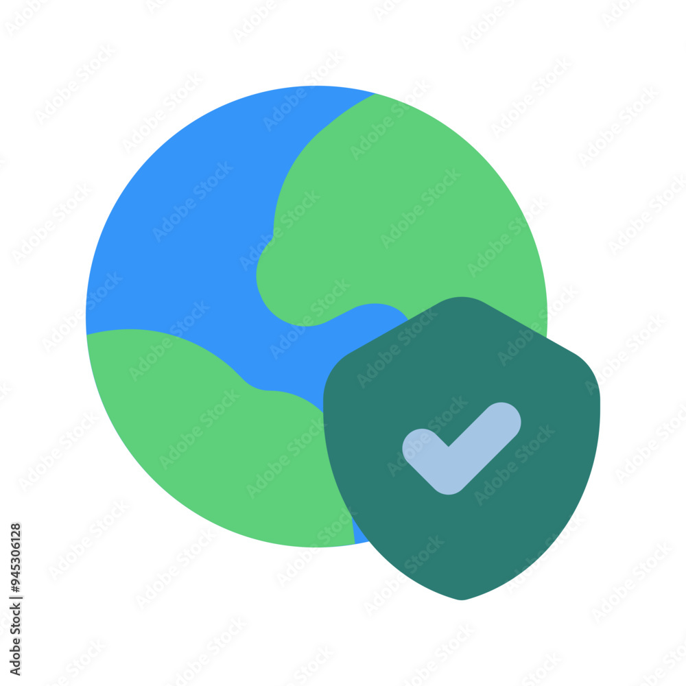 save the world flat icon save the world flat icon