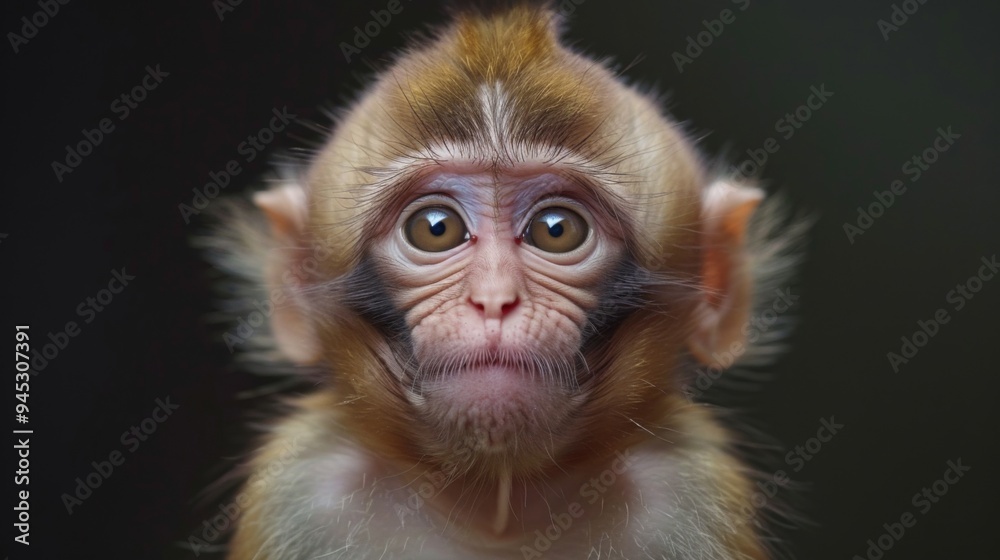 Adorable Baby Monkey Close-up Adorable Baby Monkey Close-up