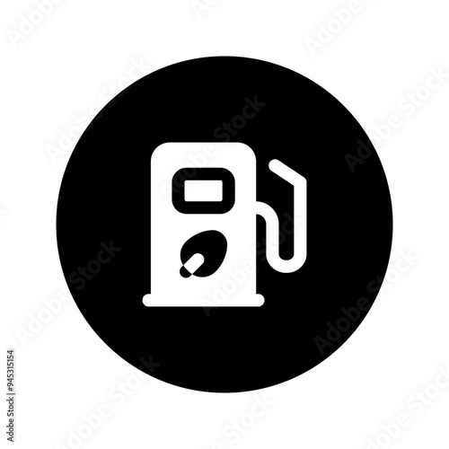 biofuel glyph circular icon
